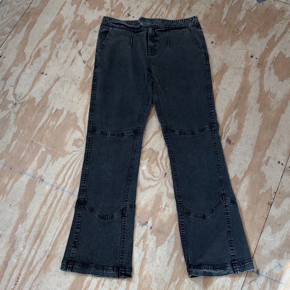 👀Free People We The Free Faded Black Ankle Split Bootcut Jeans, NWT, Size 10👀